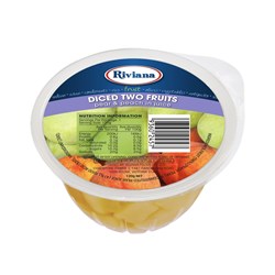 FRUIT CUPS TWO FRUITS DICED (48 X 120GM) # 2433100 RIVIANA