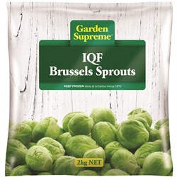 BRUSSEL SPROUTS IQF 2KG(6) # 2446311 GARDEN SUPREME