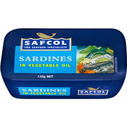 SARDINES IN OIL 120GM (24) #0557 SAFCOL
