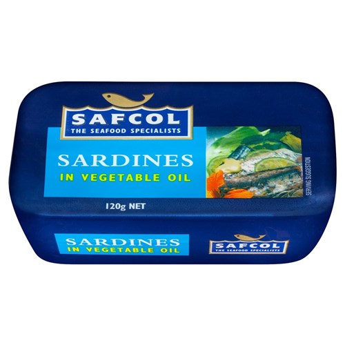 SARDINES IN OIL 120GM (24) #0557 SAFCOL