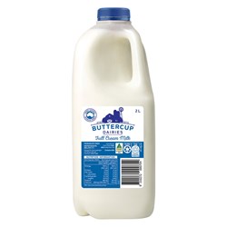 MILK FRESH FULL CREAM (6 X 2LT) # 301075 BUTTERCUP