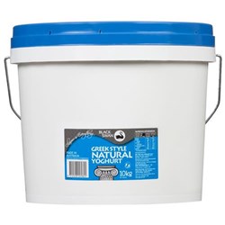 YOGHURT NATURAL GREEK STYLE BLUE LABEL 10KG # A0000447 BLACK SWAN