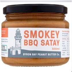 SAUCE SATAY SMOKEY BBQ 300ML # Satay BBQ - BYRON BAY PEANUT
