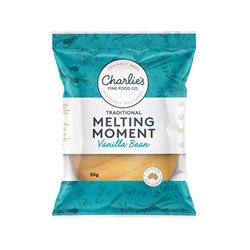 BISCUIT VANILLA BEAN MELTING MOMENTS I/W PC (24 X 50GM) # CF 4195 CHARLIES FINE FOODS