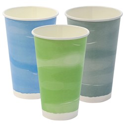 CUP PAPER COLD 16OZ 500ML BIODEG/ COMPOST 50S(20) # EC-DCC500 ENVIROCHOICE