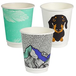 CUP 12OZ DOUBLE WALL GALLERY 25S(20) # EC-HC0674 ENVIROCHOICE