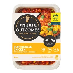 CHICKEN PORTUGUESE ROASTED & CORN (8 X 350GM) # 1101329 FITNESS OUTCOMES