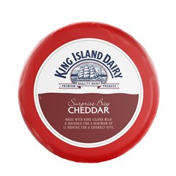 CHEESE CHEDDAR SURPRISE BAY R/W APPROX 2.8KG # 1012165 KING ISLAND