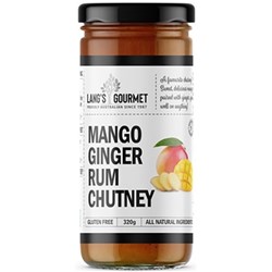 CHUTNEY MANGO GINGER RUM 300GM (6) #AL2.17R LANGS GOURMET