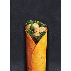 TORTILLA WRAP PUMPKIN 12" (12 X 6) # 4545 MISSION FOODS