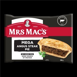 PIE MEGA ANGUS STEAK (12 X 280GM) # 17528 MRS MACS