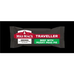 PIE TRAVELLER BEEF & MUSHY PEAS (24 X 160GM) # 15972 MRS MACS