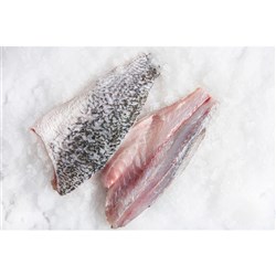 BARRAMUNDI FILLETS 200/300 SKIN ON IMP 5KG # NBBFSO23 NAKED BEACH