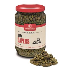 CAPERS BABY IN VINEGAR 700GM (6) # BCAP700 SANDHURST