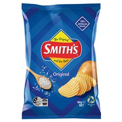 CHIPS ORIGINAL CRINKLE (18 X 90GM) # 320003472 SMITHS
