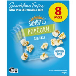 POPCORN SEA SALT (8 X 80GM) # 320035915 SUNBITES