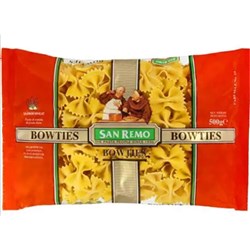 PASTA BOWTIES (2 X 5KG) # 01002305 SAN REMO