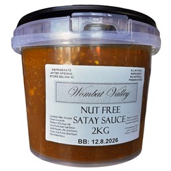 SAUCE SATAY NUT FREE 2KG(4) # PFB05141 WOMBAT