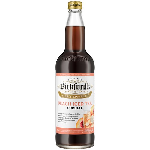 CORDIAL PEACH TEA BICKFORDS 750ML(8) # 500032 BICKFORDS
