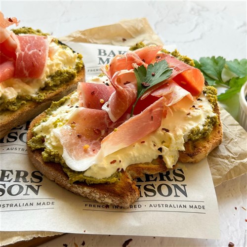 BREAD SOURDOUGH LOAF CAFE STYLE SLICED (8 X 1.2KG) # 11903 BAKERS MAISON