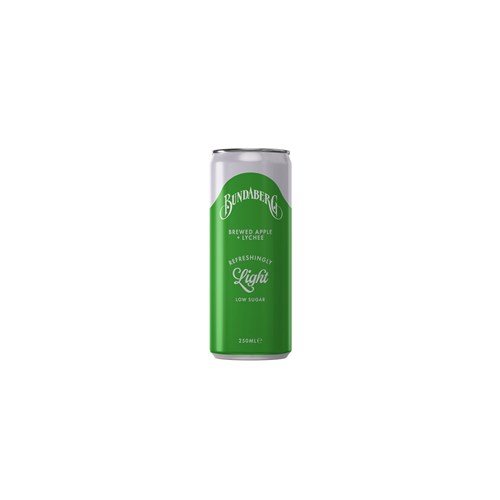 DRINK APPLE & LYCHEE REFRESHINGLY LIGHT(24 X 250ML) # 2175 BUNDABERG