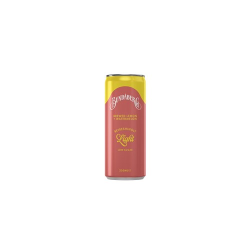 DRINK LEMON & WATERMELON REFRESHINGLY LIGHT (24 X 250ML # 2174 BUNDABERG