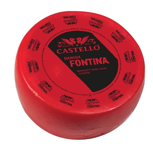 CHEESE DANISH FONTINA R/W APPROX 5KG # DN015 CASTELLO
