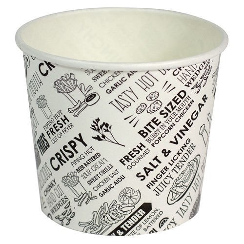 CUP CHIP 8OZ DELI PRINT 50S(20) # C-SU8.DP CAPRI