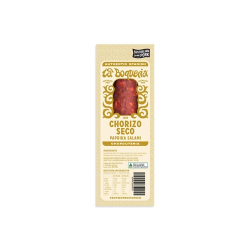 CHORIZO SECO 120GM (1) # MTLBACHOSE120G LA BOQUERIA