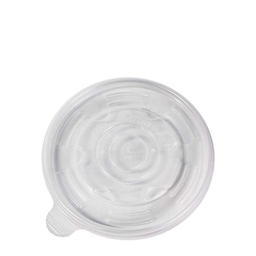 LID PP FLAT TRANSPARENT SUIT SOUP BOWL 10-12-16-24OZ 1000S 115MM # EC-SCLPP ENVIROCHOICE