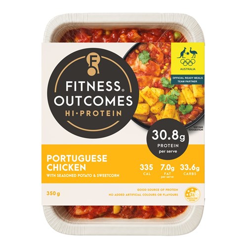 CHICKEN PORTUGUESE ROASTED & CORN (8 X 350GM) # 1101329 FITNESS OUTCOMES