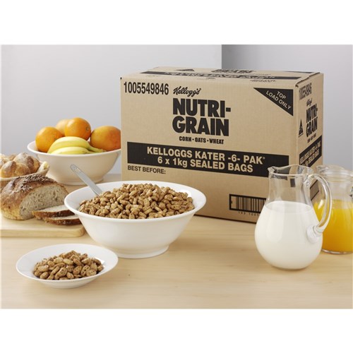 CEREAL NUTRI GRAIN (6 X 1KG) # 1005549846 KELLOGGS
