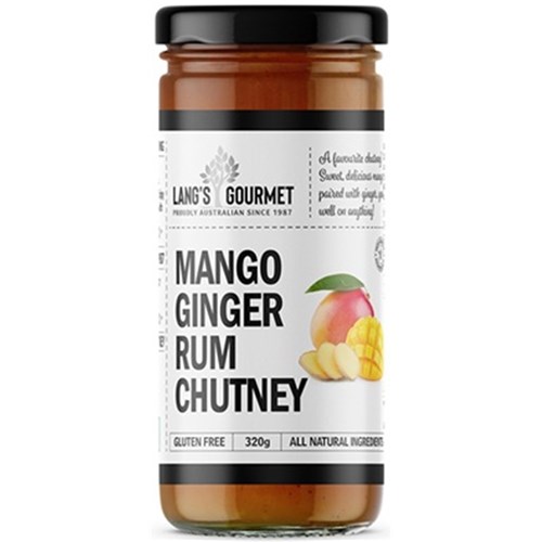 CHUTNEY MANGO GINGER RUM 300GM (6) #AL2.17R LANGS GOURMET
