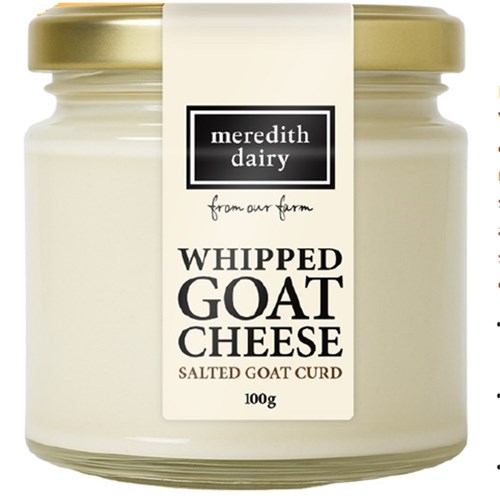 CHEESE GOATS WHIPPED 100GM(6) # G31 MEREDITH DAIRY