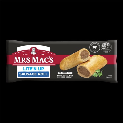 SAUSAGE R LITE'N UP (16 X 120GM) # 43701 MRS MACS