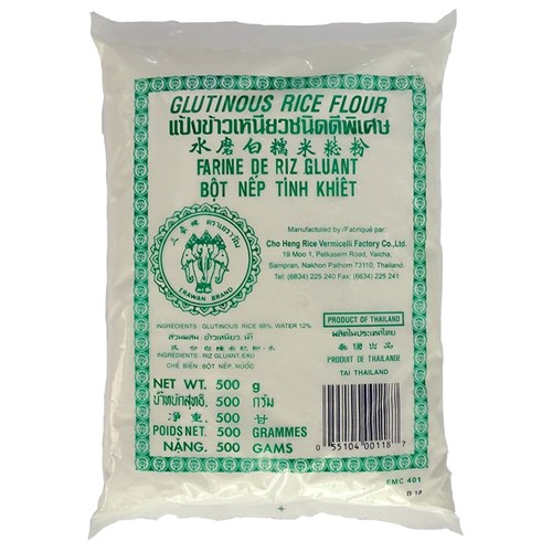 RICE FLOUR GLUTINOUS 500GM(12) # TGRPE ERAWAN
