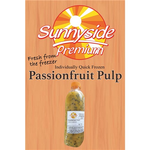 PASSIONFRUIT PULP BOTTLE 1KG(12) # PASPUL-12X1 SUNNYSIDE
