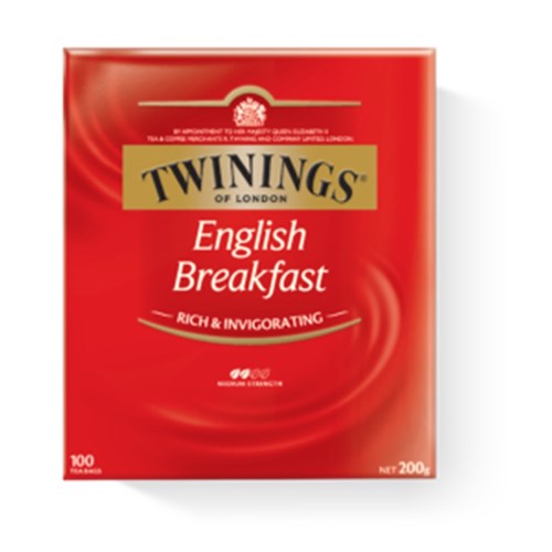 TEA BAG 2GM ENGLISH BREAKFAST BLACK TEA 100S(6) # 80058 TWINING
