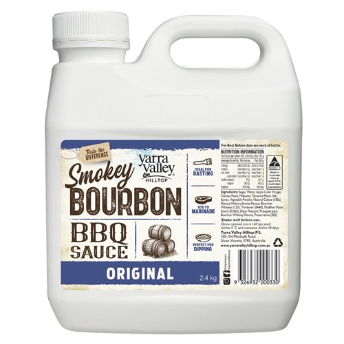 SAUCE BBQ BOURBON ORIGINAL 2.4KG(4) # YV-6020 YARRA VALLEY HILLTOP